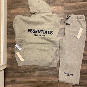Essentials Fear of God Dark Oatmeal Set size Large
